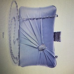 SHASA JEWELED SATIN EVENING CLUTCH